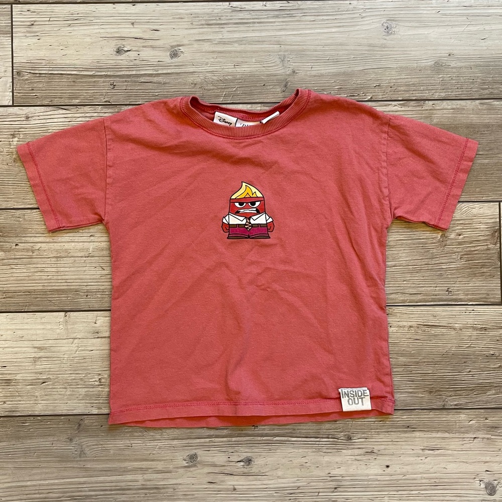 Zara | Disney Inside Out Anger T-Shirt | Size: 3